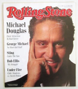 MICHAEL DOUGLAS GEORGE MICHAEL STING - 1988 ROLLING STONE MAGAZINE Issue 416 - Picture 1 of 1
