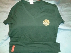 JAGERMEISTER SHORT SLEEVE V-NECK T SHIRT - WOMENS LARGE -NEW COOL RARE - Picture 1 of 3