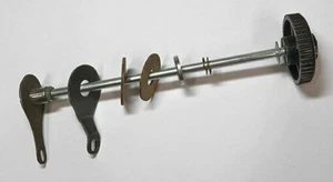 AJS STEERING DAMPER ASSEMBLY complete rod knob anchor plate castle nut 02-2060 - Picture 1 of 5