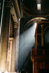 Pipe Organ of Saint Peter's Basilica - Photograph by Bosco (Signed Reverse) - Picture 1 of 3