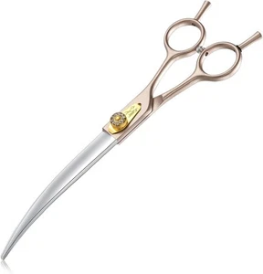JASON 7.5" Dog Grooming Scissors - Professional Curved Shear 7.5 Inch, - Picture 1 of 6