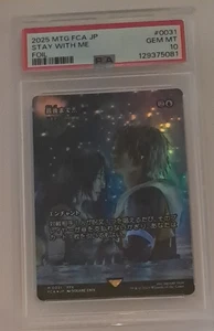 PSA 10 Gem Mint Stay With Me Foil Japanese Final Fantasy MTG Magic the Gathering - Picture 1 of 3