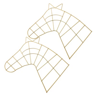  2pcs Wreath Wire Frame - Horse Head Christmas Wreath Form For Flower - image 1 of 4