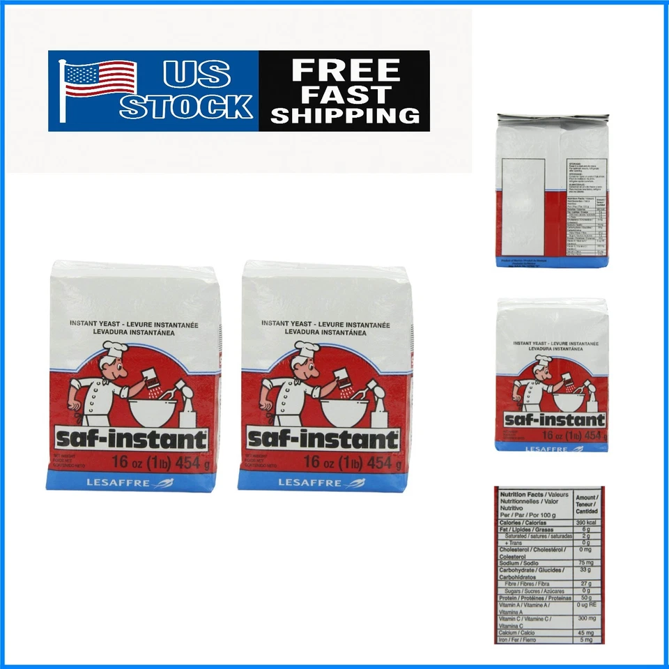 Saf Instant Yeast, 1 Pound Pouch