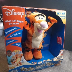 NOS Disney Tumble Time Tigger Interactive Plush Cartwheel Fisher Price Winnie 12 - Picture 1 of 17
