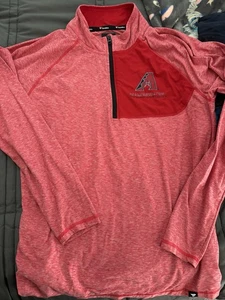 Arizona Diamondbacks Half Zip Sweatshirt Size Large Fanatics - Picture 1 of 3