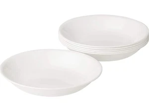 Corelle Plate Vitrelle Glass 17cm Winter Frost White Microwave Dishwasher Safe - Picture 1 of 5