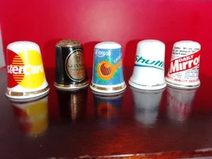 5 x Thimbles Vintage Advertising Collection Retro - Picture 1 of 2