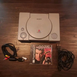 Sony Playstation 1 SCPH-5501 Console W/ Ac Adapter & Av Cord/No Controllers 007 - Picture 1 of 5