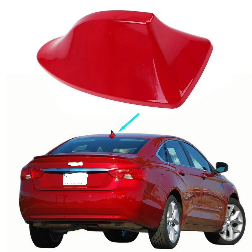 Cubierta de antena de coche roja AM/FM decoración de aleta de tiburón para Chevrolet Impala Foto 1 de 4