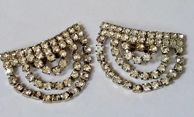 Винтажный прозрачный со стразами Swag гламур туфли зажимы комплект из 2 - Изображение 1 из 4