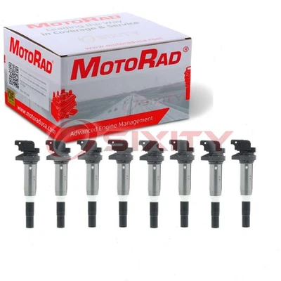 8 pc MotoRad Ignition Coils for 2015 BMW Alpina B6 xDrive Gran Coupe Spark hw - Image 1 of 4