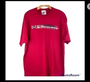 DALE EARNHARDT JR. 2003 Nascar Winston Cup Bud Racing T-Shirt Men's XL Red EUC - Picture 1 of 7
