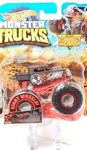 HOT WHEELS MONSTER TRUCKS/INC-CONNECT AND CRASH CAR BONE SHAKER. - Picture 1 of 16