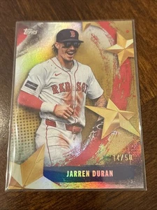 Jarren Duran Estrellas de MLB Lámina de Oro 2025 Topps Serie 2 #SMLB-36 Medias Rojas 14/50 - Imagen 1 de 2