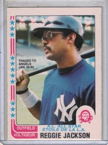 1982 OPC O-Pee-Chee baseball Reggie Jackson original trading card NM YANKEES - Foto 1 di 2