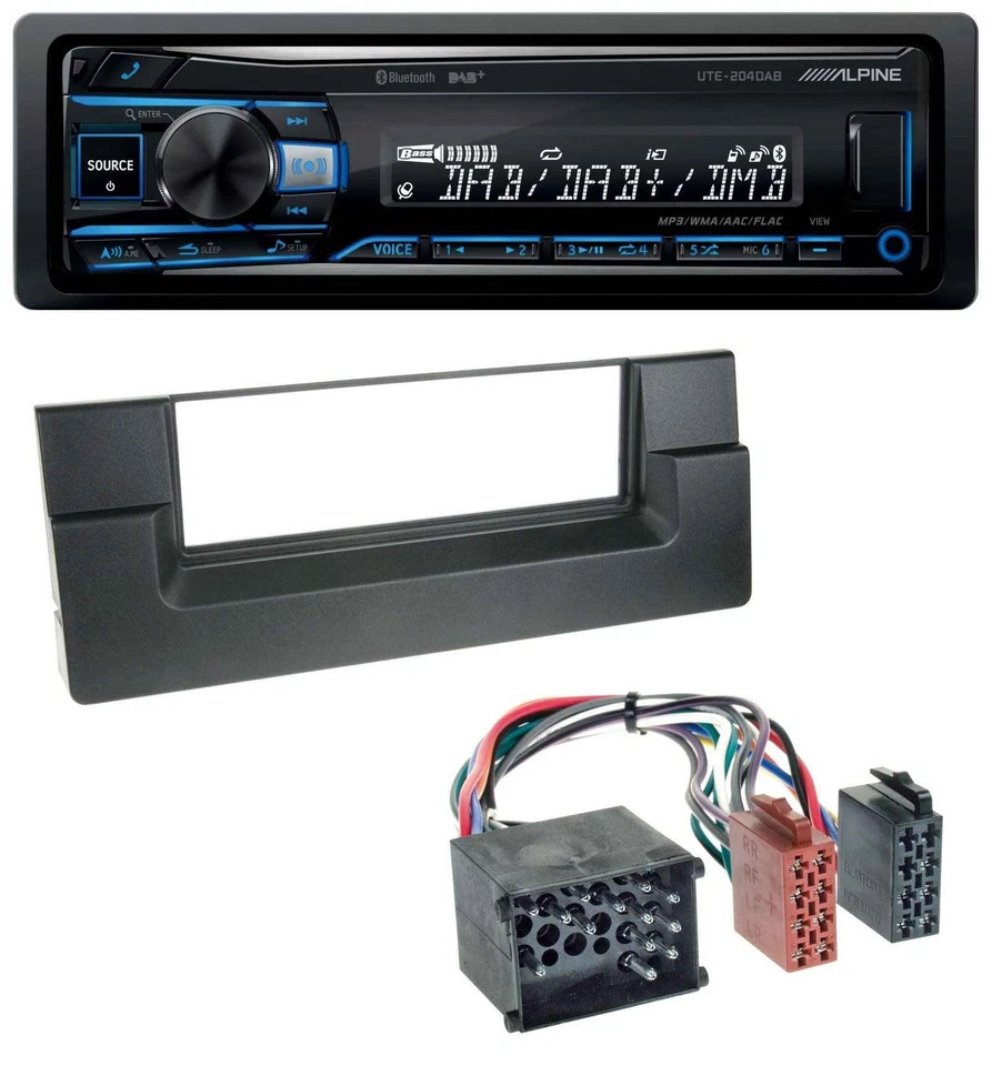 Alpine USB Bluetooth DAB MP3 Autoradio für BMW 5er (E39) X5 (E53) Rundpin - Bild 1 von 4