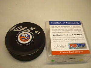 Disco de Hockey Jaroslav Halak Firmado por los New York Islanders Autografiado PSA/ADN Certificado de Autenticidad 1A - Imagen 1 de 3