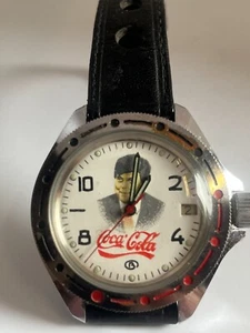 VOSTOK Coca-Cola Vintage Años 80 Buzo Hau 17. Cámaras Topz. CCCP - Imagen 1 de 4