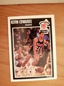 KEVIN EDWARDS 1989-90 Fleer Basketball #81   FREE SHIPPING
