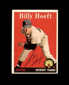 Billy Hoeft Signed Authentic 1958 Topps Detroit Tigers Autograph - Picture 1 of 2