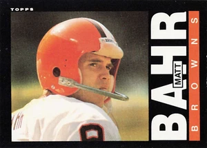 1985 Topps Football Matt Bahr Cleveland Browns #222 - Picture 1 of 2