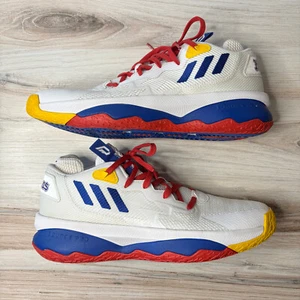 NEW Adidas Dame 8 Kansas Jayhawks PE Bounce Pro Basketball Shoes Mens 13 GZ9709 - Picture 1 of 12