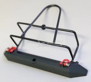 RC 1/10 Truck METAL REAR BUMPER w/ Tire Holder -BLACK- - Picture 1 of 12