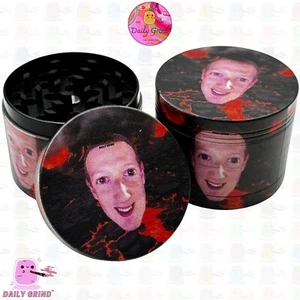 50 mm Billionaire Funny Parody Hellscape - Molinillo de tabaco de metal de 4 piezas regalo - Imagen 1 de 21