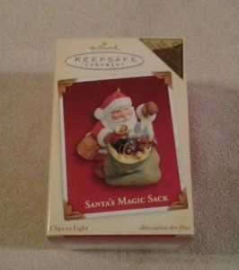 Hallmark Keepsake Santa's Magic Sack 2005 exclusivo adorno de regalo VIP - NUEVO EN CAJA - Imagen 1 de 6