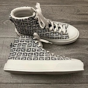Givenchy Sneakers Damen Gr. 9 US 39 EU weiß City Hi Top 4G Jacquard RI 0291 - Bild 1 von 22