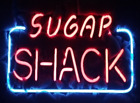 14" Sugar Shack Candy Shop Neon Sign Lamp Light Room Wall Hanging Display Decor