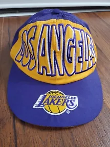 Rare Vintage 90s Los Angeles Lakers The Game Big Font Hat Cap 1189 Of 5,000 - Bild 1 von 12