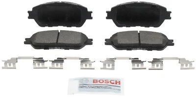 Pastillas de freno de cerámica azul con herrajes delanteras para Toyota Avalon Bosch 2005-2007 Foto 1 de 4
