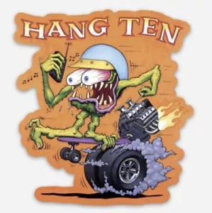 Rat Fink Hang Ten Surfer Hot Rod Personalizzata MAGNETE Muscle Car Vintage Vecchia Scuola - Foto 1 di 1