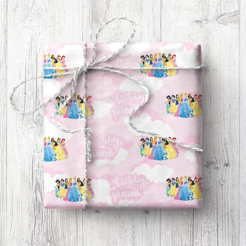 Unofficial Princess Wrapping Paper (2 Sheets) ,gift wrap, pink,birthday princess - Image 1 of 1