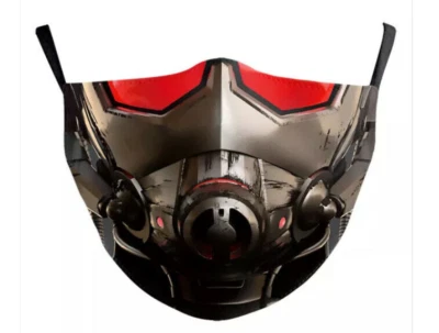 Antman Superhero Face Mask Cartoon Washable Adjustable Reuse Cloth Unisex Adult - Image 1 of 4