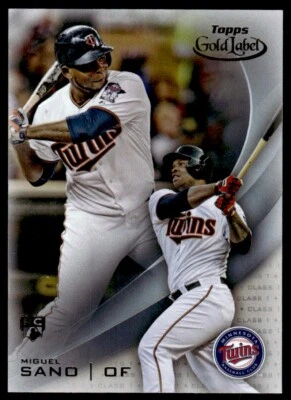 2016 Topps Gold Label Class 1 Blue Miguel Sano Minnesota Twins #63 R21 - Image 1 of 2