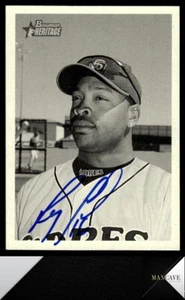 2001 Bowman Heritage #267 Ray Lankford Auto Signed IP San Diego Padres - Picture 1 of 2