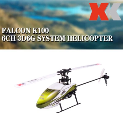 Wltoys XK K100 6CH 3D System Mini Toy RC Helicopter BNF Compatible for FUTABA - Image 1 of 4