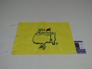 Bubba Watson Hand Signed 2014 Masters Pin Flag JSA #K12737 Golf Autograph - Picture 1 of 4