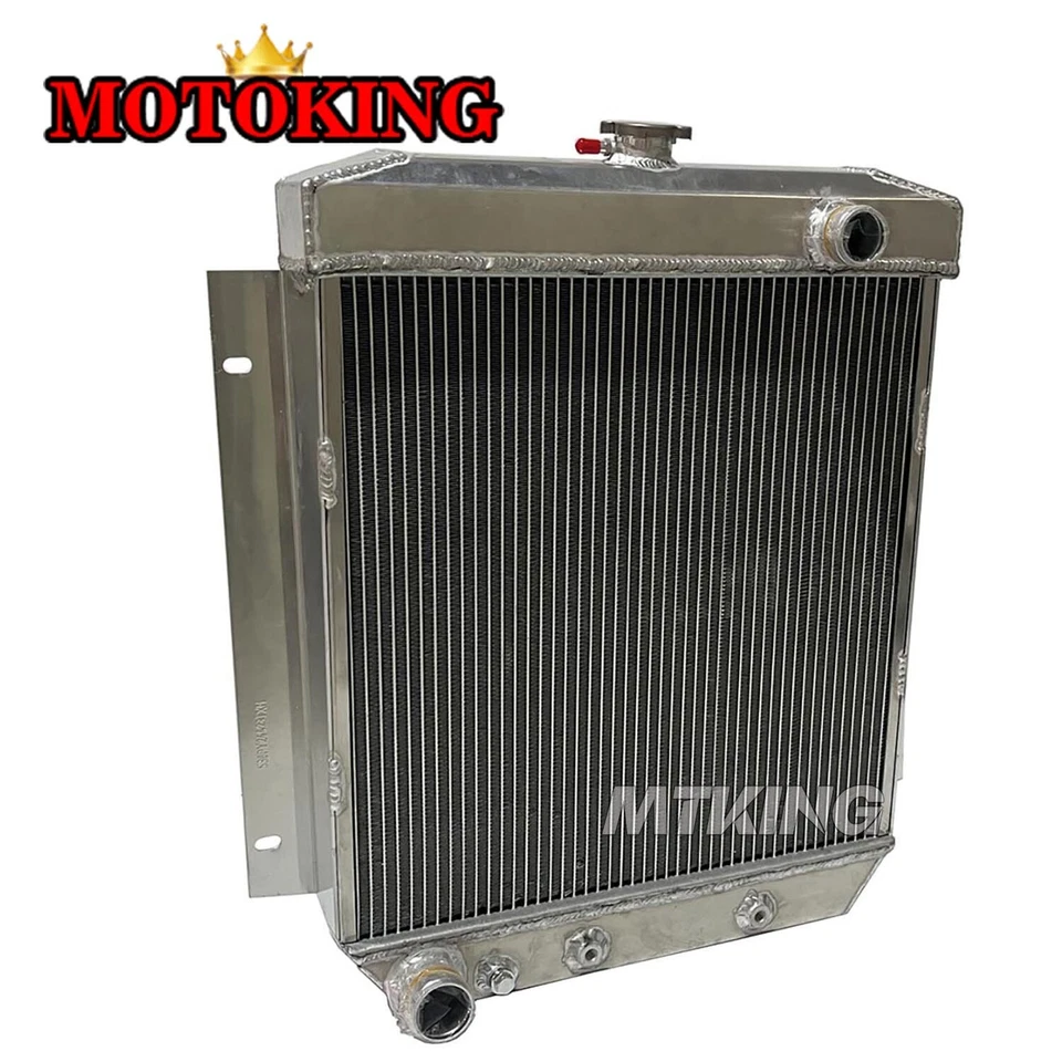 Radiador completo de aluminio para Ford Customline V8 1954-1956 1955 3,9 4,2 4,4 4,8 L Foto 1 de 4