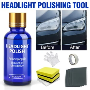 For Car Headlamp 30ml Lens Polishing Repair Kit Oxidation Brighten Repair Fluid - Picture 1 of 12
