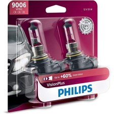 9006VPB2 Philips Set of 2 Headlight Bulbs Lamps Driver & Passenger Side Pair