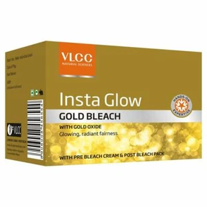 VLCC Insta Glow Gold Bleach, Glowing, Radiant Fairness 30 gm Free Shipping - Picture 1 of 3