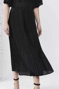 Keepsake Translation Pleated Wide Leg Pants Black - Picture 1 of 10