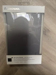 Genuine Lenovo Tab2 A8-50 Folio Case With Protective Screen Film In Grey P3N3  - Picture 1 of 4