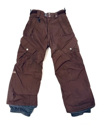686 SMARTY 3-in-1 Cargo Ski Snowboard Pants Youth Boys M Brown - Image 1 of 4