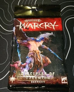 Warhammer Age Of Sigmar Warcry Discepoli Di Tzeentch Daemons Card Pack NUOVO - Foto 1 di 2