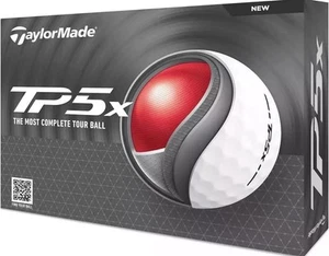 TaylorMade 2024 TP5x Golf Balls - White-12 (One Dozen) Brand New My Symbol Tour - Picture 1 of 1